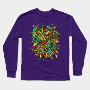 Yellow Line Amusement Long Sleeve T-Shirt